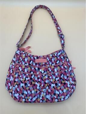 Vera Bradley Women's Pink Pixie Confetti Pattern Quilted Handbag